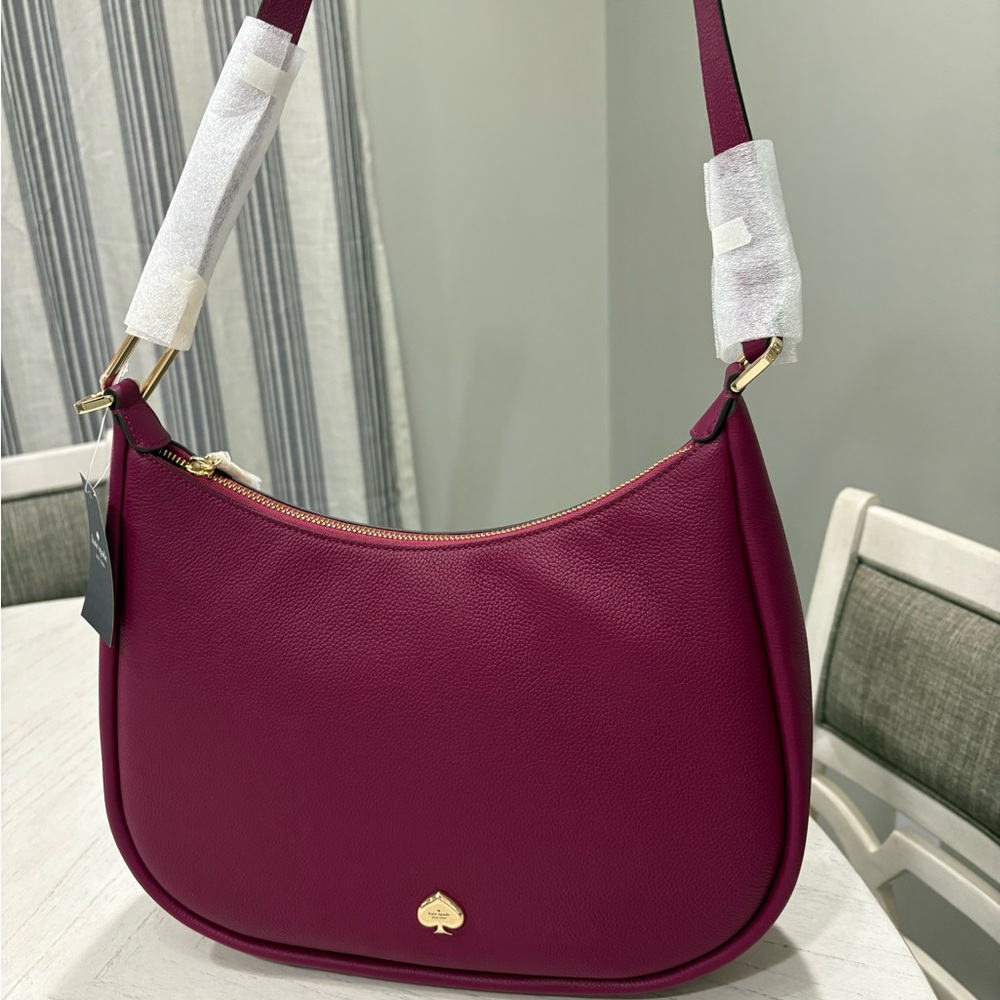 Burgundy Kate Spade Shoulder Bag - Picture 1 of 4
